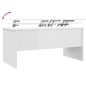 vidaXL Tavolino Bianco Lucido 102x50,5x46,5 cm in Legno Multistrato vidaXL Tavolino Bianco Lucido 102x50,5x46,5 cm in Legno Multistrato