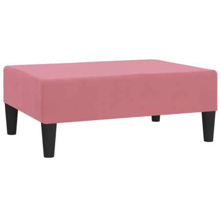vidaXL Poggiapiedi Rosa 78x56x32 cm in Velluto