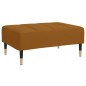 vidaXL Poggiapiedi Marrone 78x56x32 cm in Velluto vidaXL Poggiapiedi Marrone 78x56x32 cm in Velluto