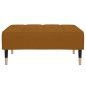 vidaXL Poggiapiedi Marrone 78x56x32 cm in Velluto vidaXL Poggiapiedi Marrone 78x56x32 cm in Velluto
