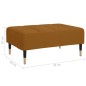 vidaXL Poggiapiedi Marrone 78x56x32 cm in Velluto vidaXL Poggiapiedi Marrone 78x56x32 cm in Velluto