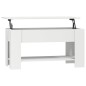 vidaXL Tavolino da Salotto Bianco 101x49x52 cm in Legno Multistrato vidaXL Tavolino da Salotto Bianco 101x49x52 cm in Legno Multistrato