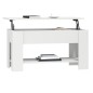 vidaXL Tavolino da Salotto Bianco 101x49x52 cm in Legno Multistrato vidaXL Tavolino da Salotto Bianco 101x49x52 cm in Legno Multistrato