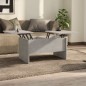 vidaXL Tavolino Salotto Grigio Cemento 80x50x42,5 cm Legno Multistrato vidaXL Tavolino Salotto Grigio Cemento 80x50x42,5 cm Legno Multistrato