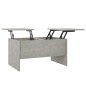 vidaXL Tavolino Salotto Grigio Cemento 80x50x42,5 cm Legno Multistrato vidaXL Tavolino Salotto Grigio Cemento 80x50x42,5 cm Legno Multistrato