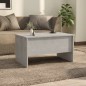 vidaXL Tavolino Salotto Grigio Cemento 80x50x42,5 cm Legno Multistrato vidaXL Tavolino Salotto Grigio Cemento 80x50x42,5 cm Legno Multistrato