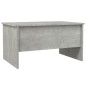 vidaXL Tavolino Salotto Grigio Cemento 80x50x42,5 cm Legno Multistrato vidaXL Tavolino Salotto Grigio Cemento 80x50x42,5 cm Legno Multistrato