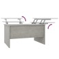 vidaXL Tavolino Salotto Grigio Cemento 80x50x42,5 cm Legno Multistrato vidaXL Tavolino Salotto Grigio Cemento 80x50x42,5 cm Legno Multistrato