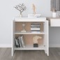 vidaXL Credenza Bianca 70x41x75 cm in Legno Multistrato vidaXL Credenza Bianca 70x41x75 cm in Legno Multistrato
