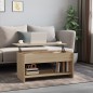vidaXL Tavolino Salotto Rovere Sonoma 102x50x52,5 cm Legno Multistrato