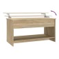 vidaXL Tavolino Salotto Rovere Sonoma 102x50x52,5 cm Legno Multistrato