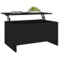 vidaXL Tavolino da Salotto Nero 80x55,5x41,5 cm in Legno Multistrato