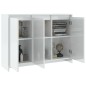 vidaXL Credenza Bianca Lucida 102x33x75 cm in Truciolato