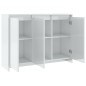 vidaXL Credenza Bianca Lucida 102x33x75 cm in Truciolato
