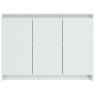 vidaXL Credenza Bianca Lucida 102x33x75 cm in Truciolato