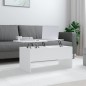 vidaXL Tavolino da Salotto Bianco 102x50,5x46,5cm in Legno Multistrato vidaXL Tavolino da Salotto Bianco 102x50,5x46,5cm in Legno Multistrato