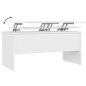 vidaXL Tavolino da Salotto Bianco 102x50,5x46,5cm in Legno Multistrato vidaXL Tavolino da Salotto Bianco 102x50,5x46,5cm in Legno Multistrato