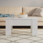 vidaXL Tavolino da Salotto Bianco Lucido 79x49x41 cm Legno Compensato vidaXL Tavolino da Salotto Bianco Lucido 79x49x41 cm Legno Compensato