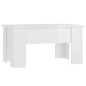 vidaXL Tavolino da Salotto Bianco Lucido 79x49x41 cm Legno Compensato vidaXL Tavolino da Salotto Bianco Lucido 79x49x41 cm Legno Compensato