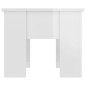 vidaXL Tavolino da Salotto Bianco Lucido 79x49x41 cm Legno Compensato vidaXL Tavolino da Salotto Bianco Lucido 79x49x41 cm Legno Compensato