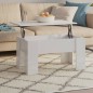 vidaXL Tavolino da Salotto Bianco Lucido 79x49x41 cm Legno Compensato vidaXL Tavolino da Salotto Bianco Lucido 79x49x41 cm Legno Compensato
