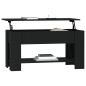 vidaXL Tavolino da Salotto Nero 101x49x52 cm in Legno Multistrato