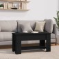 vidaXL Tavolino da Salotto Nero 101x49x52 cm in Legno Multistrato