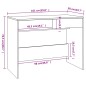 vidaXL Scrivania Nera 101x50x76,5 cm in Truciolato