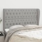 vidaXL Testiera ad Orecchio Grigio Chiaro 147x23x118/128 cm in Tessuto vidaXL Testiera ad Orecchio Grigio Chiaro 147x23x118/128 cm in Tessuto