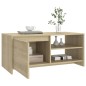 vidaXL Tavolino da Salotto Rovere Sonoma 102x50x45cm Legno Multistrato