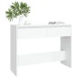 vidaXL Tavolo Consolle Bianco 100x35x76,5 cm in Truciolato vidaXL Tavolo Consolle Bianco 100x35x76,5 cm in Truciolato