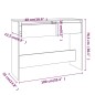 vidaXL Tavolo Consolle Bianco 100x35x76,5 cm in Truciolato vidaXL Tavolo Consolle Bianco 100x35x76,5 cm in Truciolato