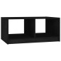 vidaXL Tavolino da Salotto Nero 75x50x33,5 cm Legno Massello di Pino
