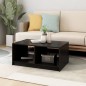 vidaXL Tavolino da Salotto Nero 75x50x33,5 cm Legno Massello di Pino