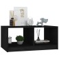vidaXL Tavolino da Salotto Nero 75x50x33,5 cm Legno Massello di Pino