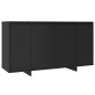 vidaXL Credenza Nera 135x41x75 cm in Truciolato vidaXL Credenza Nera 135x41x75 cm in Truciolato