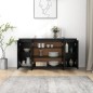 vidaXL Credenza Nera 135x41x75 cm in Truciolato vidaXL Credenza Nera 135x41x75 cm in Truciolato