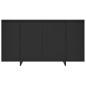 vidaXL Credenza Nera 135x41x75 cm in Truciolato vidaXL Credenza Nera 135x41x75 cm in Truciolato