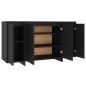 vidaXL Credenza Nera 135x41x75 cm in Truciolato vidaXL Credenza Nera 135x41x75 cm in Truciolato