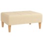 vidaXL Poggiapiedi Crema 78x56x32 cm in Tessuto vidaXL Poggiapiedi Crema 78x56x32 cm in Tessuto