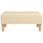 vidaXL Poggiapiedi Crema 78x56x32 cm in Tessuto vidaXL Poggiapiedi Crema 78x56x32 cm in Tessuto