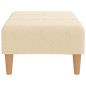 vidaXL Poggiapiedi Crema 78x56x32 cm in Tessuto vidaXL Poggiapiedi Crema 78x56x32 cm in Tessuto