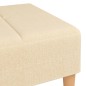 vidaXL Poggiapiedi Crema 78x56x32 cm in Tessuto vidaXL Poggiapiedi Crema 78x56x32 cm in Tessuto