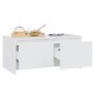 vidaXL Tavolino da Salotto Bianco 90x50x41,5 cm in Legno Multistrato vidaXL Tavolino da Salotto Bianco 90x50x41,5 cm in Legno Multistrato