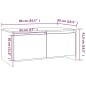 vidaXL Tavolino da Salotto Bianco 90x50x41,5 cm in Legno Multistrato vidaXL Tavolino da Salotto Bianco 90x50x41,5 cm in Legno Multistrato