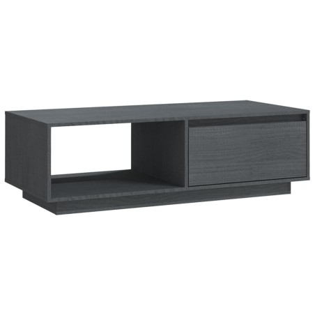 vidaXL Tavolino da Salotto Grigio 110x50x33,5cm Legno Massello di Pino