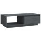 vidaXL Tavolino da Salotto Grigio 110x50x33,5cm Legno Massello di Pino vidaXL Tavolino da Salotto Grigio 110x50x33,5cm Legno Massello di Pino