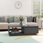 vidaXL Tavolino da Salotto Grigio 110x50x33,5cm Legno Massello di Pino vidaXL Tavolino da Salotto Grigio 110x50x33,5cm Legno Massello di Pino
