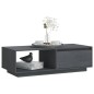 vidaXL Tavolino da Salotto Grigio 110x50x33,5cm Legno Massello di Pino vidaXL Tavolino da Salotto Grigio 110x50x33,5cm Legno Massello di Pino