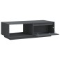 vidaXL Tavolino da Salotto Grigio 110x50x33,5cm Legno Massello di Pino vidaXL Tavolino da Salotto Grigio 110x50x33,5cm Legno Massello di Pino